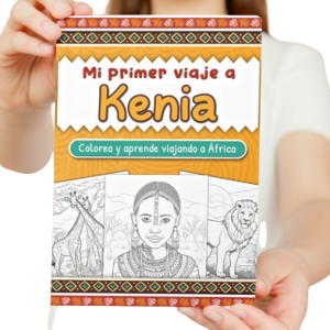 Libro para colorear: Mi primer viaje a Kenia